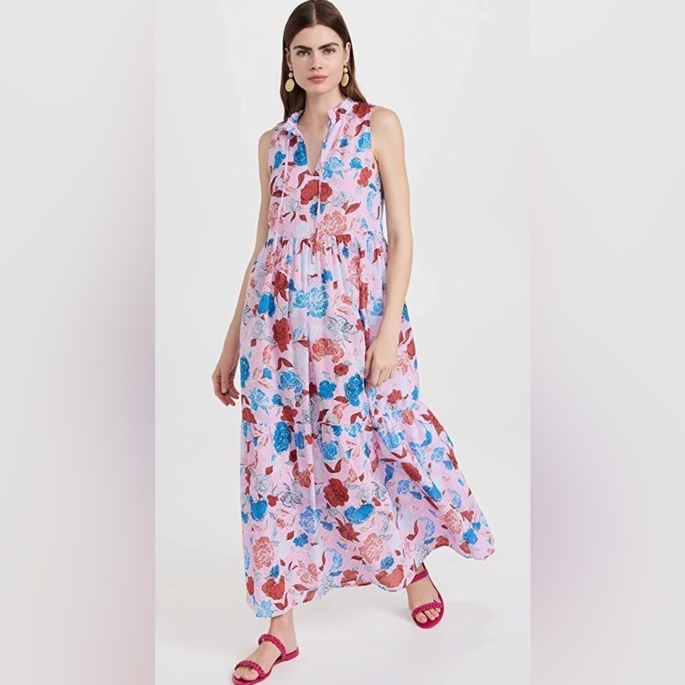 BB DAKOTA tropic of the day dress in pink XS